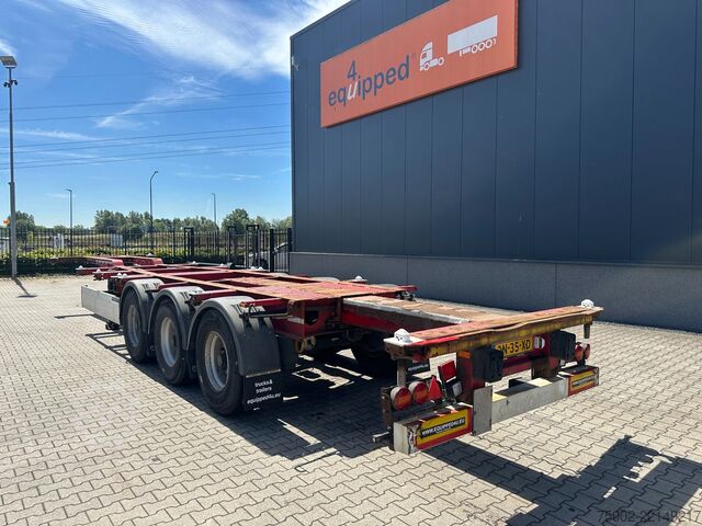 Container transportation Krone 40FT HIGH CUBE / BPW / DRUMBRAKES / NL-CHASSIS ...