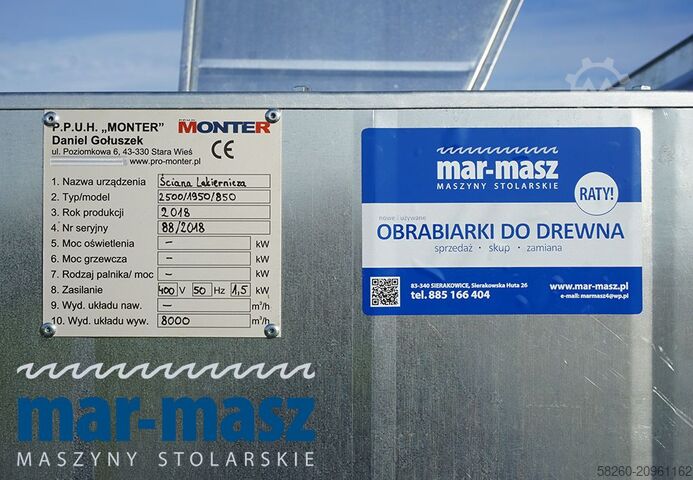 Dry paint booth wall  200