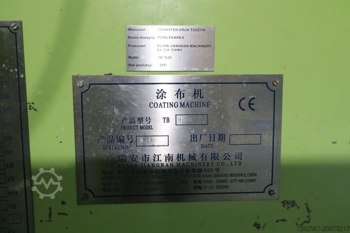 Kaschieranlage Jiangnan TB 1620