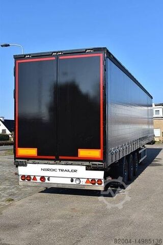 Curtain sided NORDIC S340 3 AXLE CURTAINSIDER SLIDING ROOF , NEW TIL...