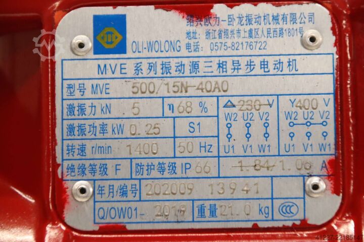 Vibration motor OLI MVE MVE 500/15N-4OAO