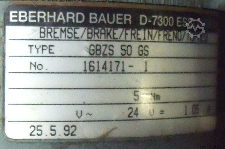 Getriebemotor 0,55 kW 63 U/min BAUER BK10-71V
