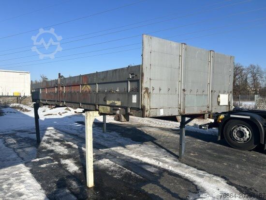 Anhänger-Wechselfahrgestell  PLATEAU-WECHSELPRITSCHE, 7,45M BORDWAND