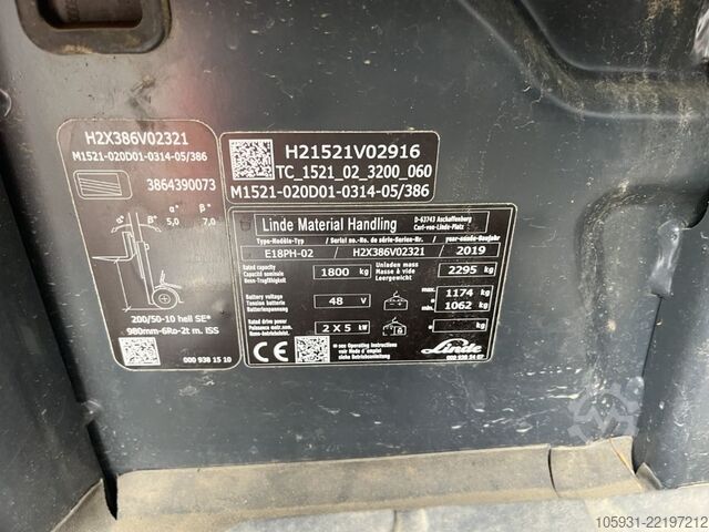 Treibgasstapler Linde E18PH-02