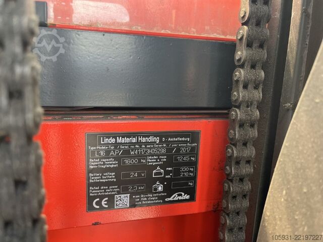 Fahrerstandstapler Linde L16AP