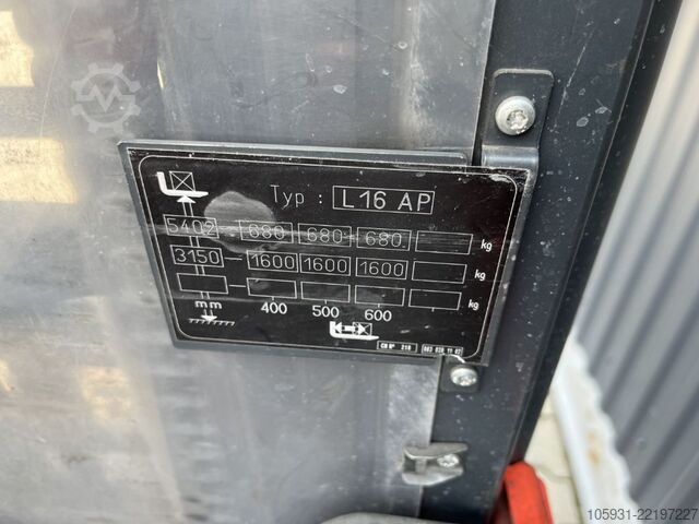 Fahrerstandstapler Linde L16AP