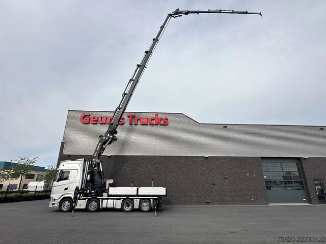Crane truck Scania S500 8X2 TREKKER BAKWAGEN +HIAB 858E-8+JIB 150X...