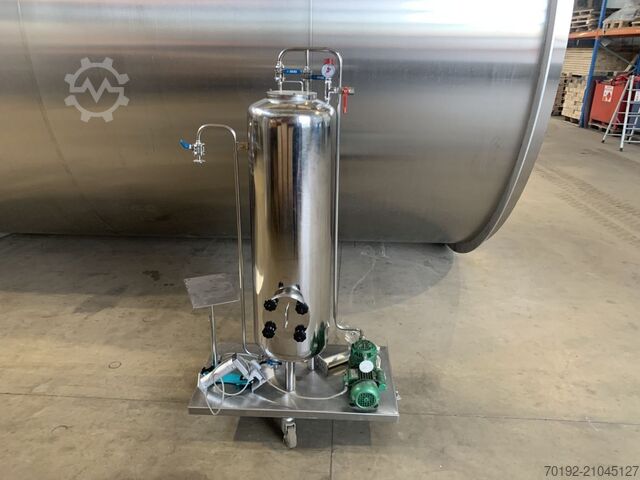 100 Liter mobiler Druckbehälter aus V2A  S16940