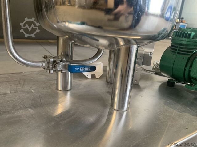 100 Liter mobiler Druckbehälter aus V2A  S16940