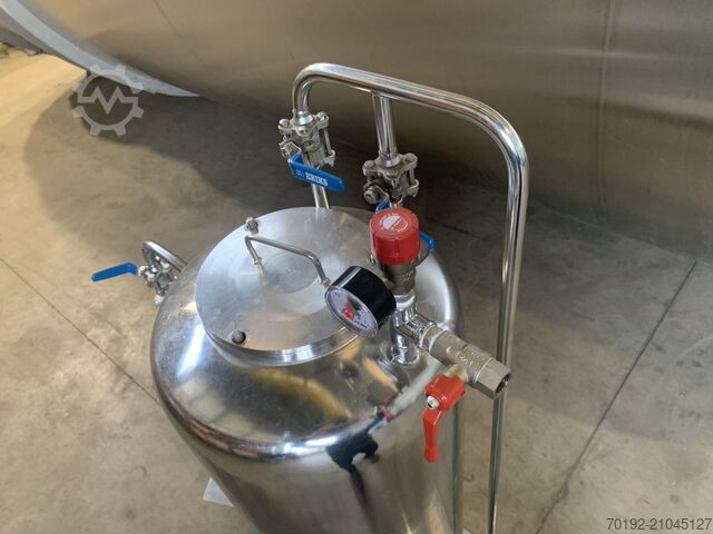 100 Liter mobiler Druckbehälter aus V2A  S16940