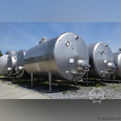 10000 Liter liegender Rührwerksbehälter aus V2A mit Propellerrührwerk  K0129