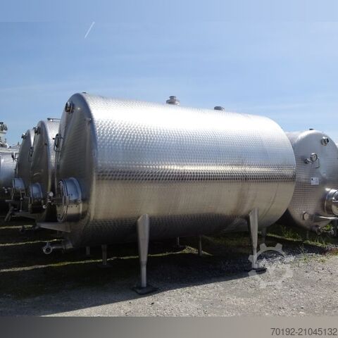 10000 Liter liegender Rührwerksbehälter aus V2A mit Propellerrührwerk  K0129
