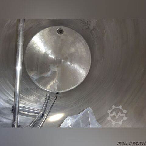 10000 Liter liegender Rührwerksbehälter aus V2A mit Propellerrührwerk  K0129