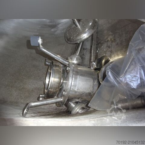 10000 Liter liegender Rührwerksbehälter aus V2A mit Propellerrührwerk  K0129