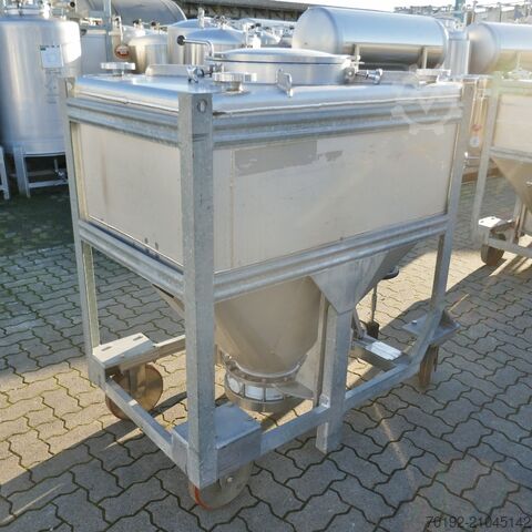 695 Liter fahrbarer Konuscontainer aus V4A Gempp & Unold AG 9781