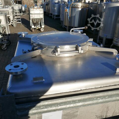 695 Liter fahrbarer Konuscontainer aus V4A Gempp & Unold AG 9781