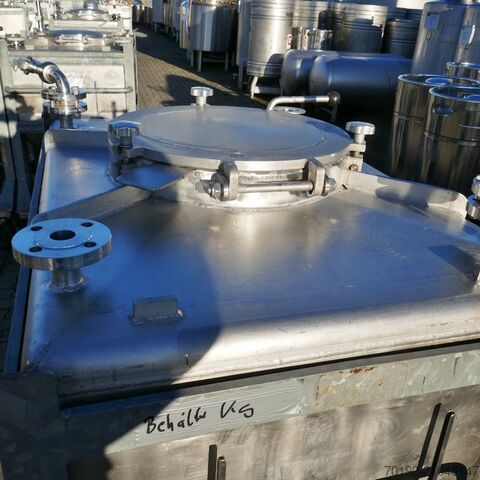 630 Liter fahrbarer Konuscontainer aus V4A Stöcklin 9780