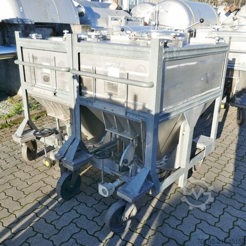 630 Liter fahrbarer Konuscontainer aus V4A Gempp & Unold AG 9779