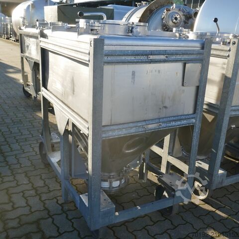 630 Liter fahrbarer Konuscontainer aus V4A Gempp & Unold AG 9779