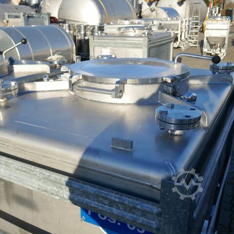 630 Liter fahrbarer Konuscontainer aus V4A Gempp & Unold AG 9779