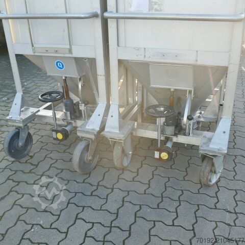 670 Liter fahrbarer Konuscontainer aus V4A Stöcklin 9775