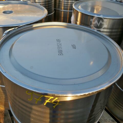 200 liter bung drum made of V4A (stainless steel) with clamping ring and lid  9774