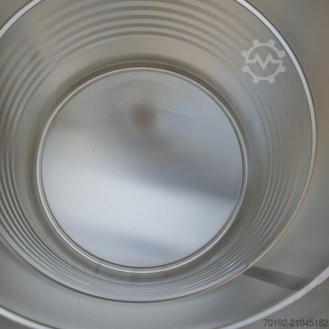 200 liter bung drum made of V4A (stainless steel) with clamping ring and lid 9774