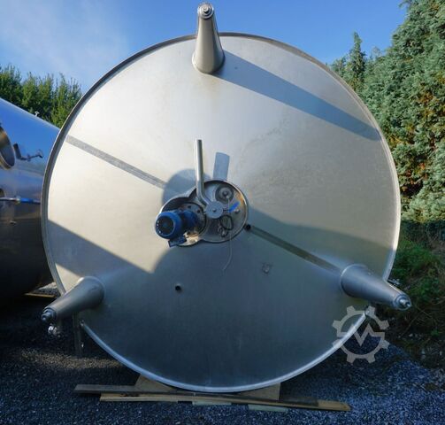 21940 Liter heiz-/ kühlbarer Behälter aus V4A mit Propellerrührwerk ETA K0126