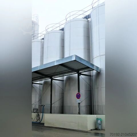 100000 Liter isolierter Lagertank aus V2A mit Propellerrührwerk ABAB Allgemeine Behälter- u. Apparate Bau K0123