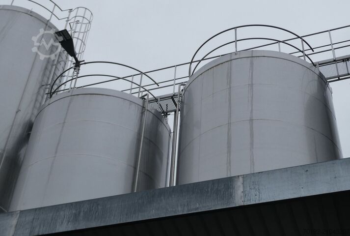 100000 Liter isolierter Lagertank aus V2A mit Propellerrührwerk ABAB Allgemeine Behälter- u. Apparate Bau K0123