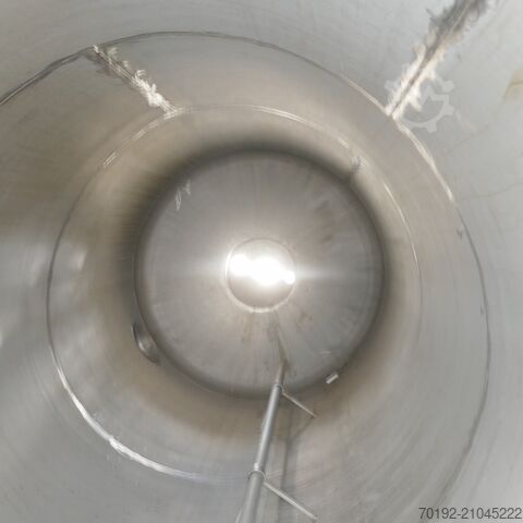 19,000 liter storage tank made of V4A stainless steel with lateral agitator flange Metkon AG K0114