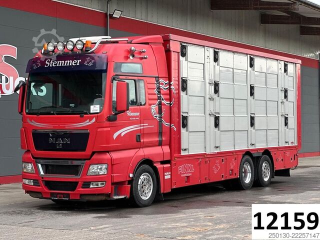 Viehtransporter LKW MAN TGX 26.440 3.Stock FINKL /Hubdach/Tränke/Waage