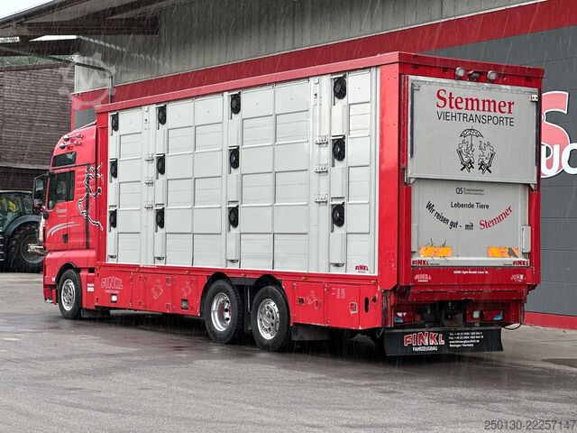 Viehtransporter LKW MAN TGX 26.440 3.Stock FINKL /Hubdach/Tränke/Waage