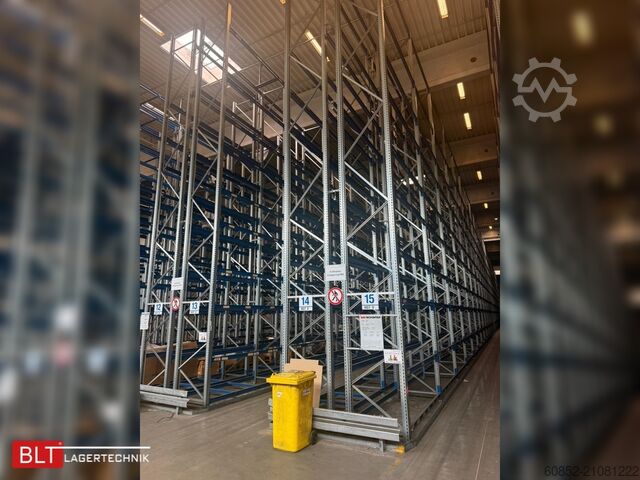Schwerlastregal Industrieregal Hochregal SSI Schäfer PR600 – 30,90 lfm, Höhe 7,5m Boden + 4 Ebenen | Fachlast bis 3500 kg