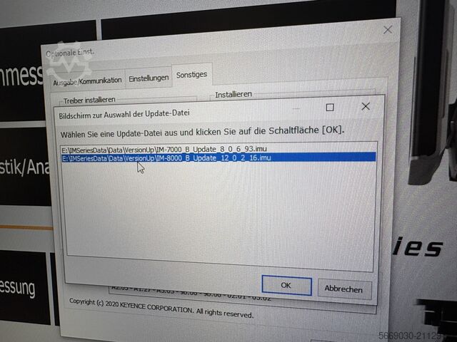 Messsystem Keyence IM-8030T