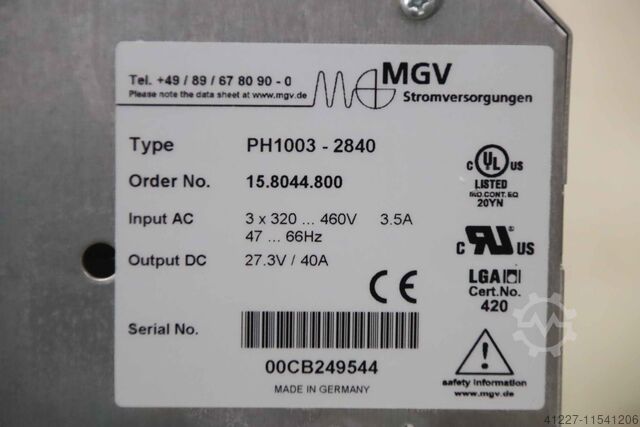 Power pack power supply MGV PH1003-2840