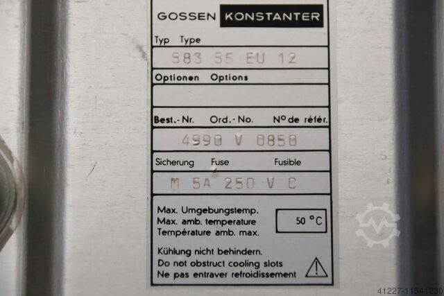 Steuerkarte Steckkarten Leiterplatten Gossen Pantatherm Konstanter