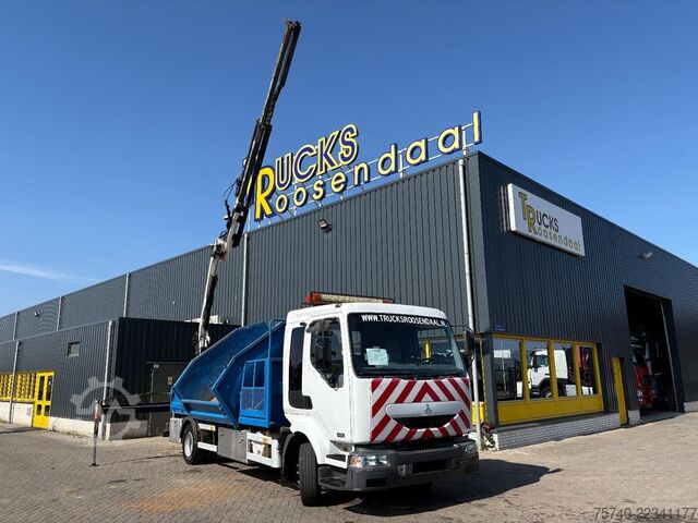 Tipper with crane Renault Midlum 220 + PALFINGER PK 6001 + tipper + remot...