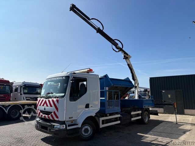 Tipper with crane Renault Midlum 220 + PALFINGER PK 6001 + tipper + remot...