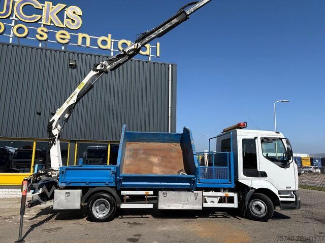 Tipper with crane Renault Midlum 220 + PALFINGER PK 6001 + tipper + remot...