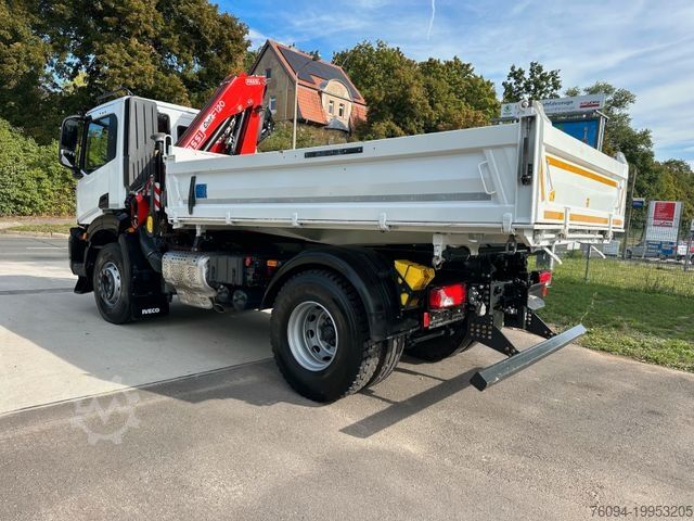 Kipper LKW IVECO X -WAY AD 200 4x2 Kran 19m FUNK Meiller Kipper