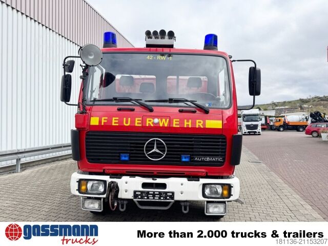 Feuerwehrfahrzeug Mercedes-Benz 1222 AF 4x4, Rüstwagen RW 2, Seilwinde