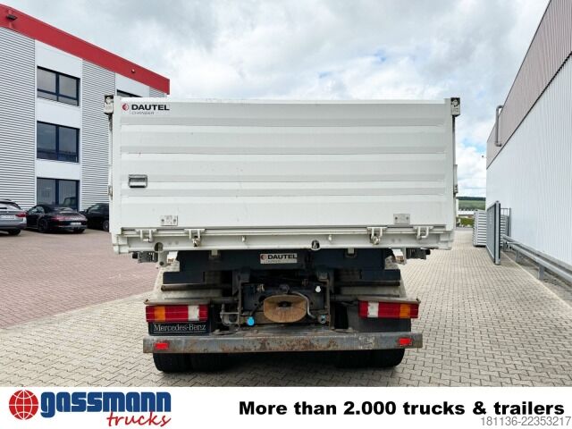 Tipper truck Mercedes-Benz Actros 2644 LK 6x4, Dautel Wechselsystem, Kran