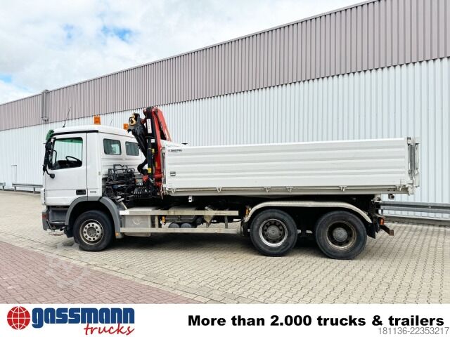 Tipper truck Mercedes-Benz Actros 2644 LK 6x4, Dautel Wechselsystem, Kran