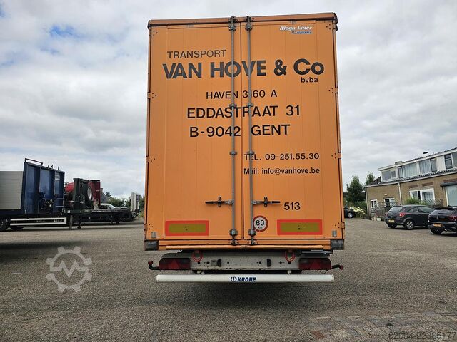 2003 KRONE SD27 MEGA / BPW Scheibenbremse / Liftachse / Reserverad / TÜV Belgien. KRONE SD27 MEGA/ BPW DISC / LIFT AXLE / SPARE TIRE/TU...