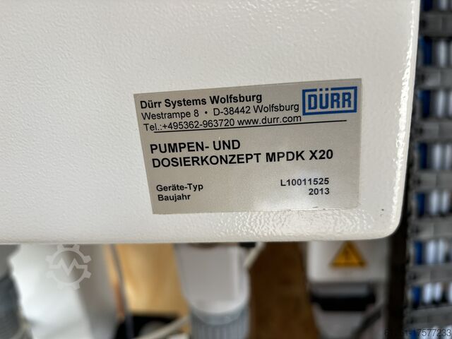 Pumps and dosing concept double barrel pump Dürr MPDK X20