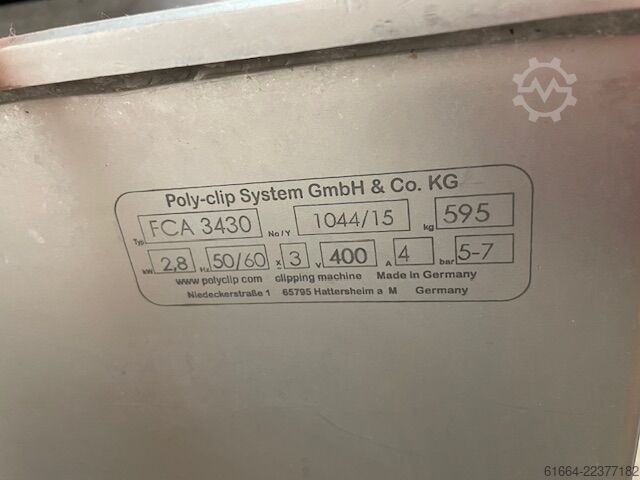 Fleischverarbeitungsmaschine Poly-Clip 3430