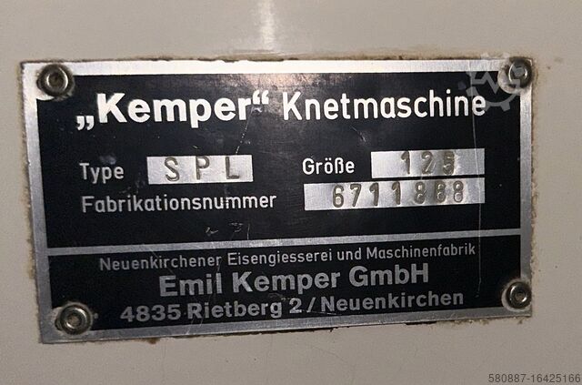 Spiral mixer Kemper SPL 125