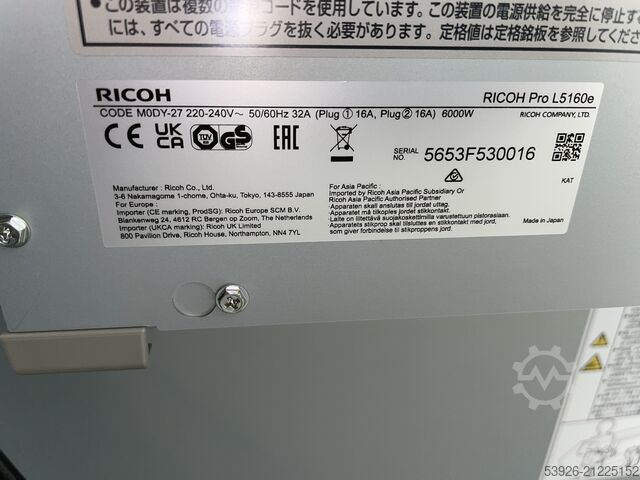 Digitaldruckmaschine Ricoh Latex Pro L5160e