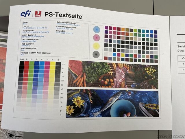 Digitaldruckmaschine Ricoh Pro C7200 incl. Fiery only 856.000 clicks